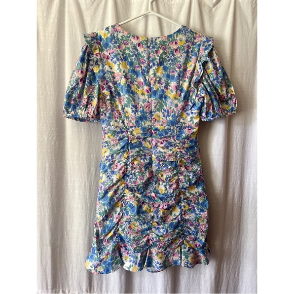 Ledin | Floral Ruched Mini Dress - Picture 4 of 10